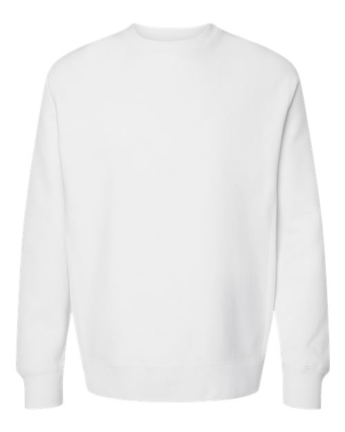 Independent Trading Co. IND5000C Unisex Legend Premium Heavyweight Cross-Grain Crewneck Sweatshirt in White