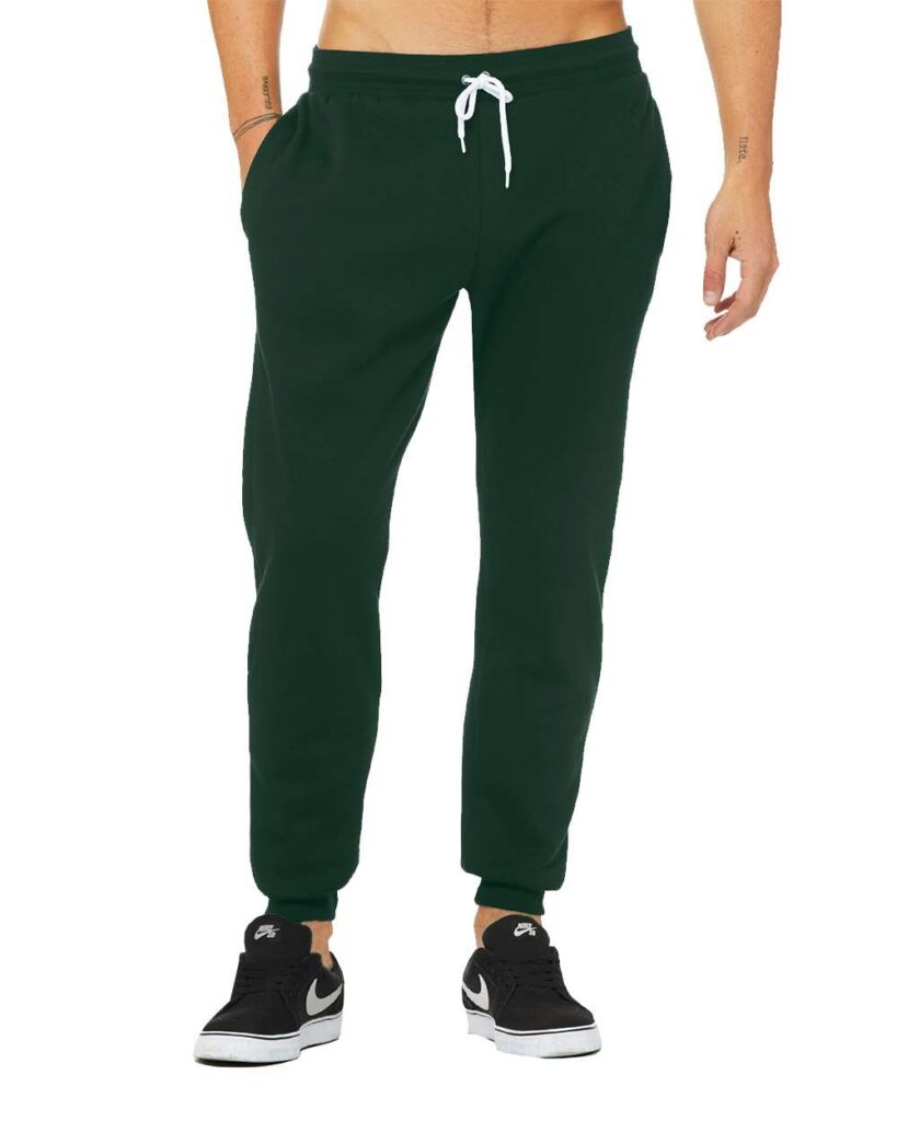 BELLA + CANVAS 3727 Unisex Sponge Fleece Joggers in Forest