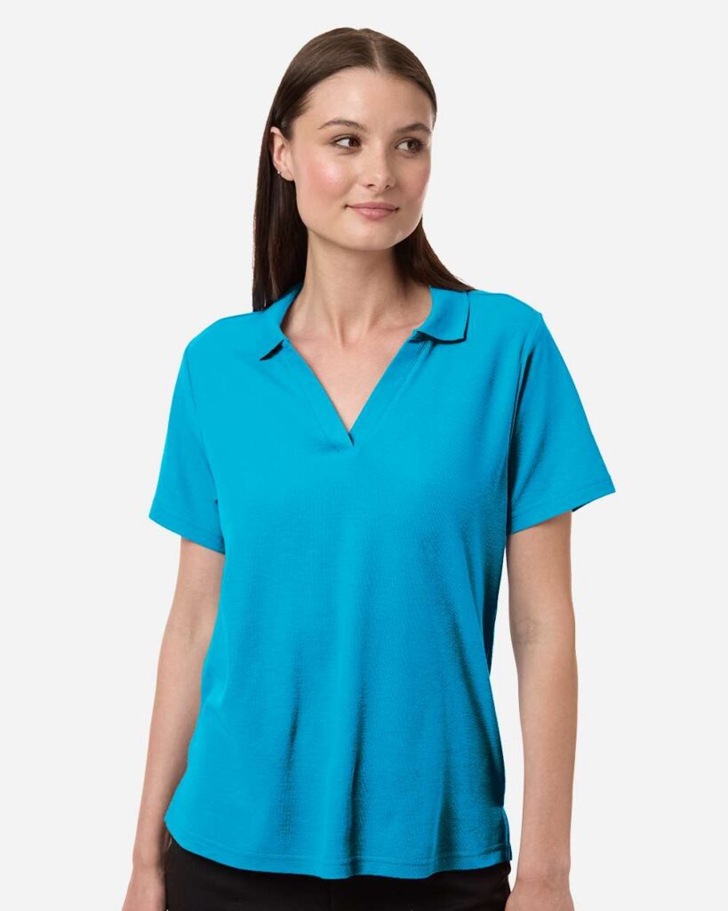CORE365 CE106W Women's Resolve CVC Performance Pique Polo in Electric Blue