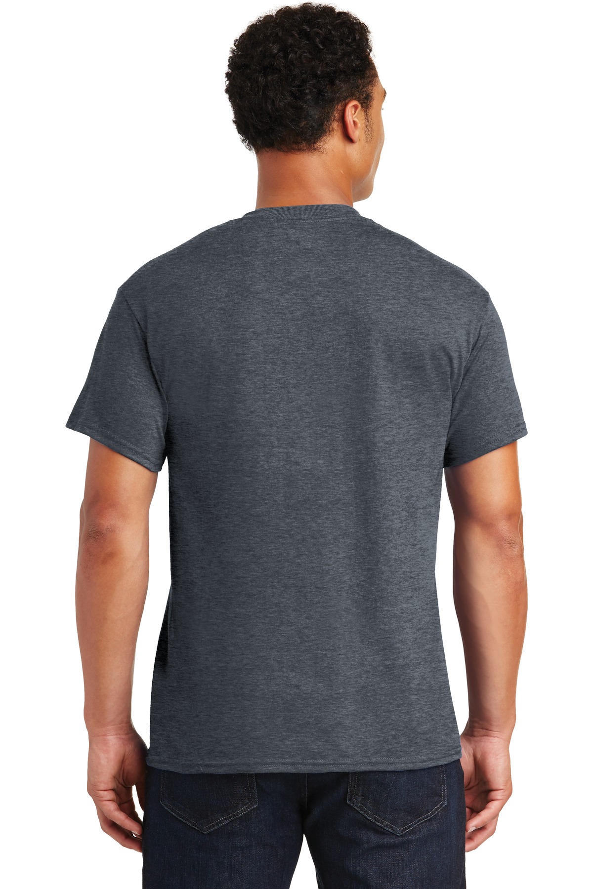 Gildan 8000 Wholesale Adult DryBlend Plain T-Shirt in Dark heather