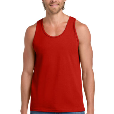 Sleeveless in Red — front view