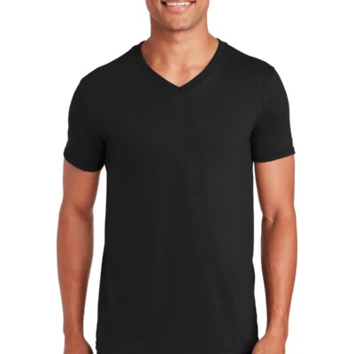 V-Neck in Black — front view
