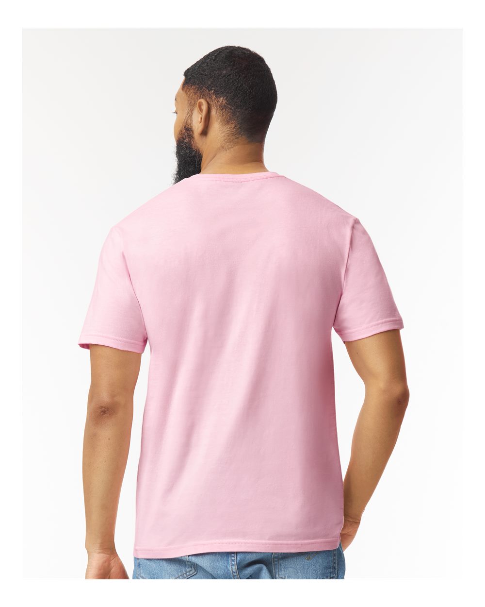 Gildan 64000 Wholesale Cotton plain t shirt bulk p in Light pink