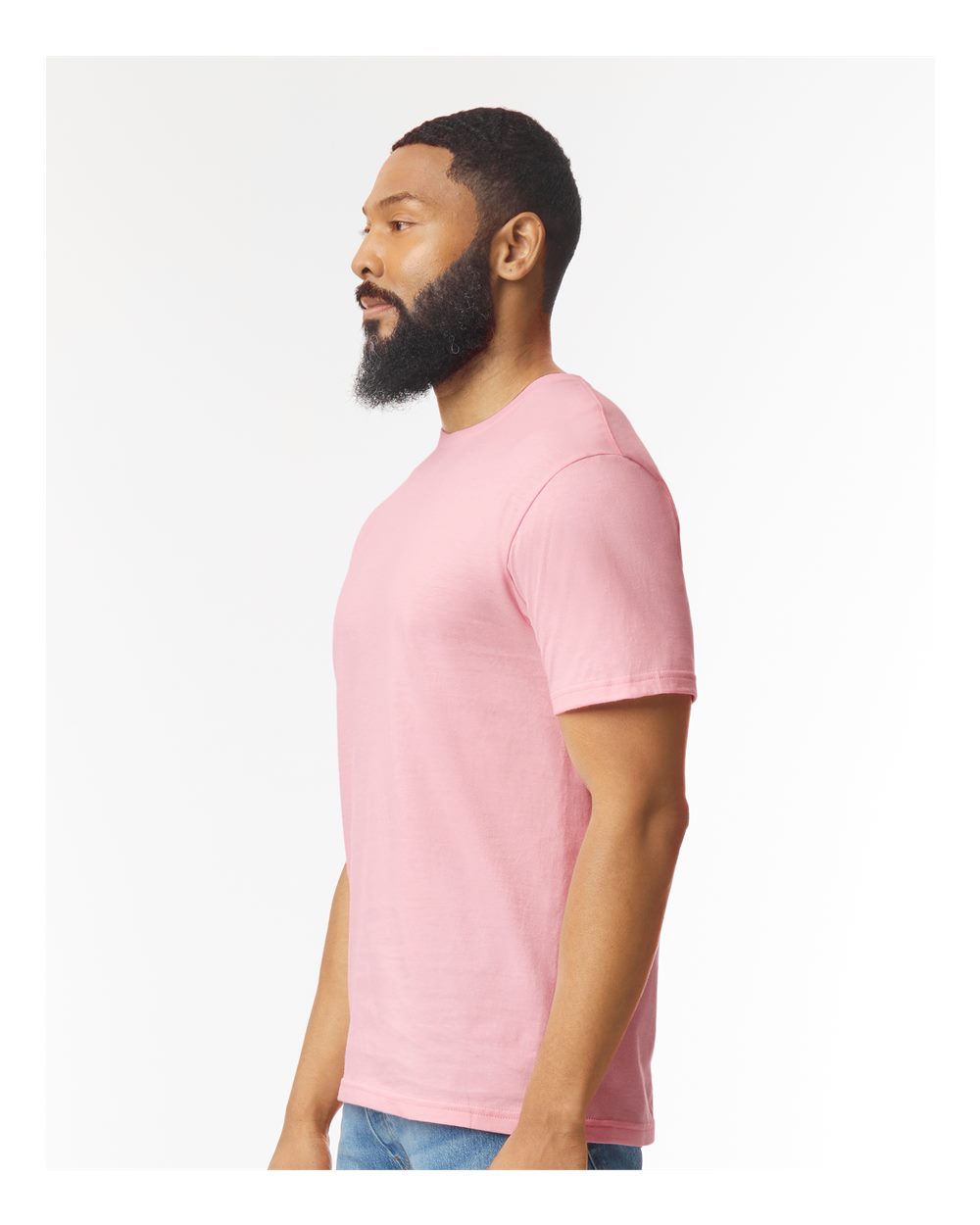 Gildan 64000 Wholesale Cotton plain t shirt bulk p in Light pink