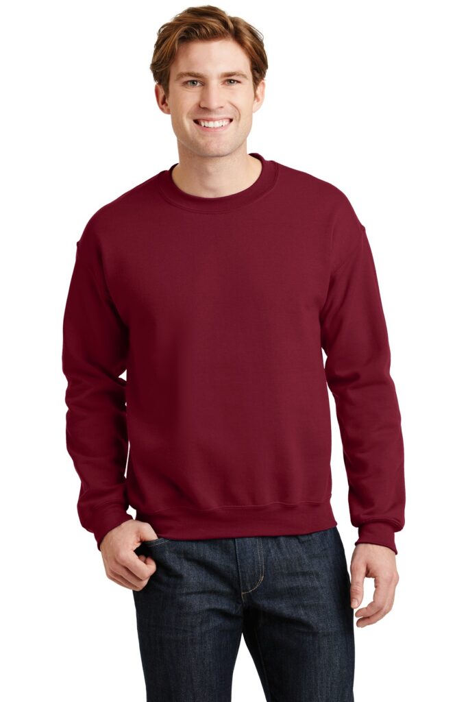 Gildan 18000 Unisex Heavy Blend Crewneck Sweatshirt in Cardinal Red