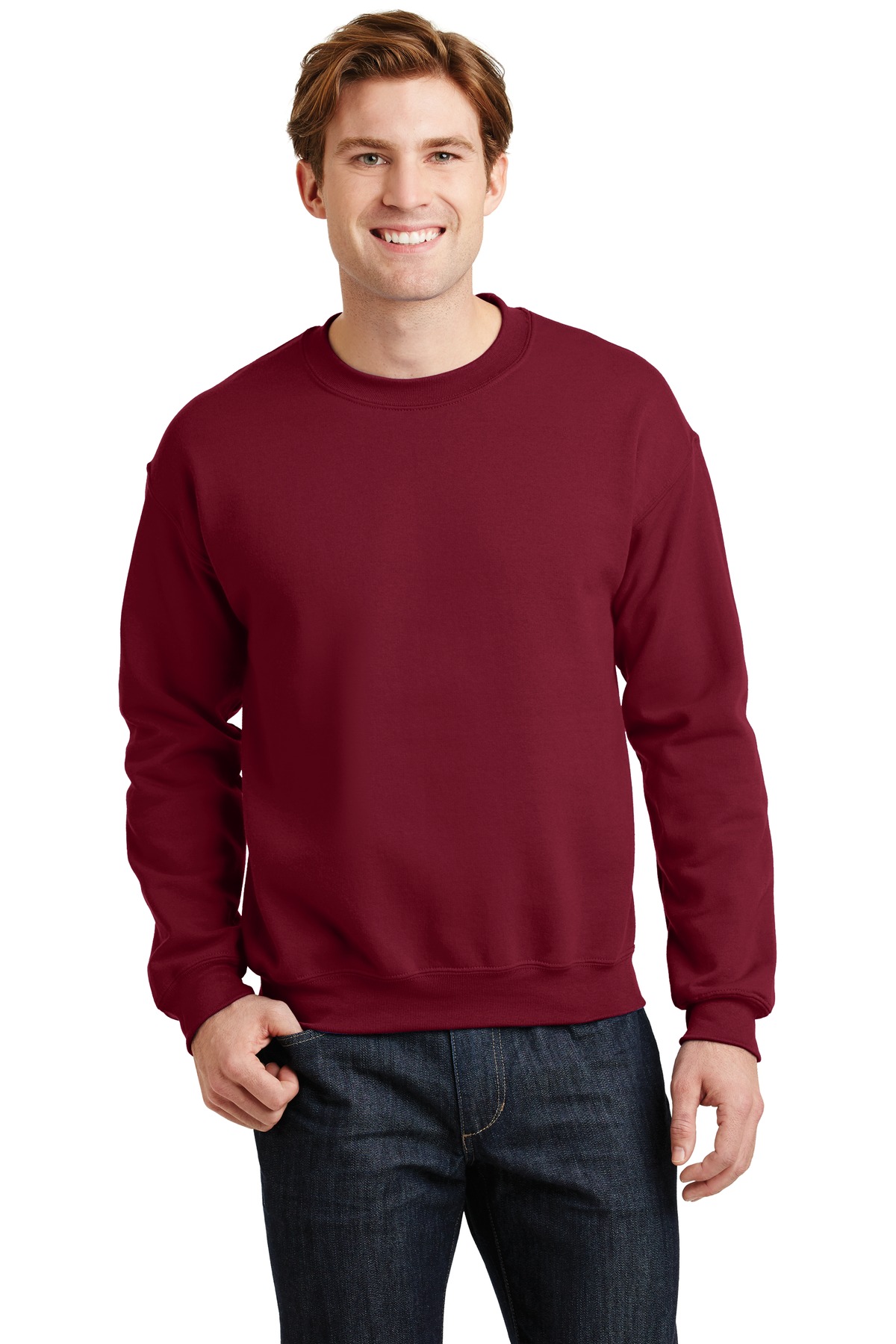 Gildan 18000 Sweatshirt Heavy Blend 50/50 Fleece C in Cardinal red