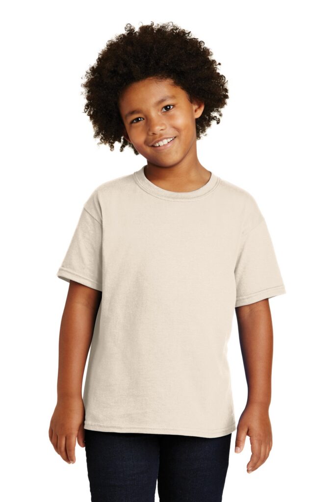 Gildan 5000B Youth Heavy Cotton T-Shirt in Natural