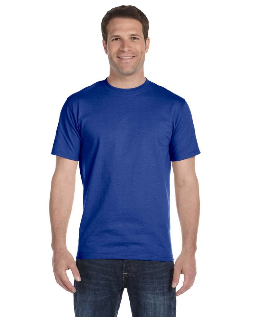 Hanes 518T Unisex Beefy-T Tall T-Shirt in Deep Royal