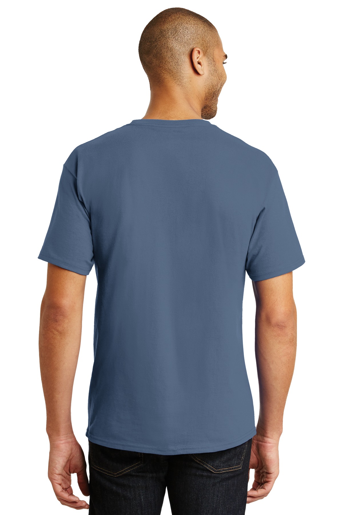 5250 Hanes Authentic T-shirt in Denim Blue